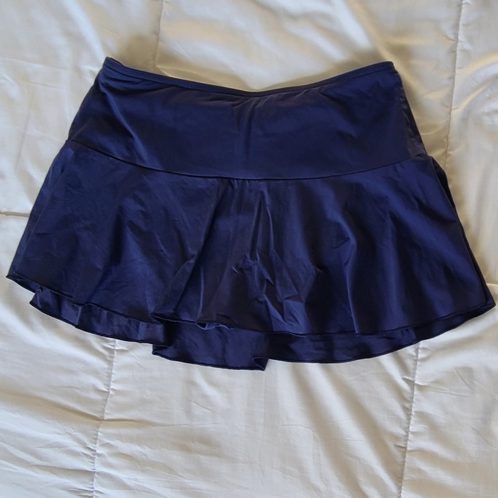 Navy blue swim skirt